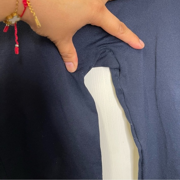 BLANQI Women’s Dark Blue Womens Ankle Length Maternity Leggings Sz L - Picture 4 of 7